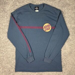 Santa Cruz Shirt Womens Small Long Sleeve Crewneck Skate Casual Streetwear Layer